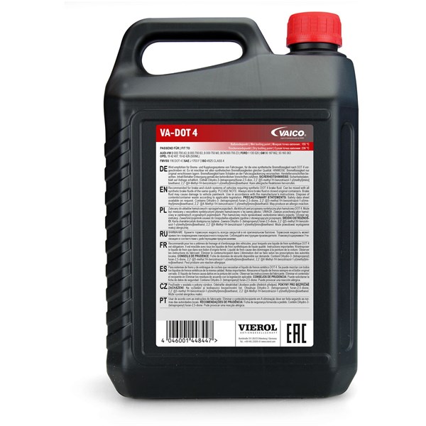 Bremsflüssigkeit DOT 4 5L VAICO VAICO Bremsflüssigkeit DOT 4 5L VAICO VAICO